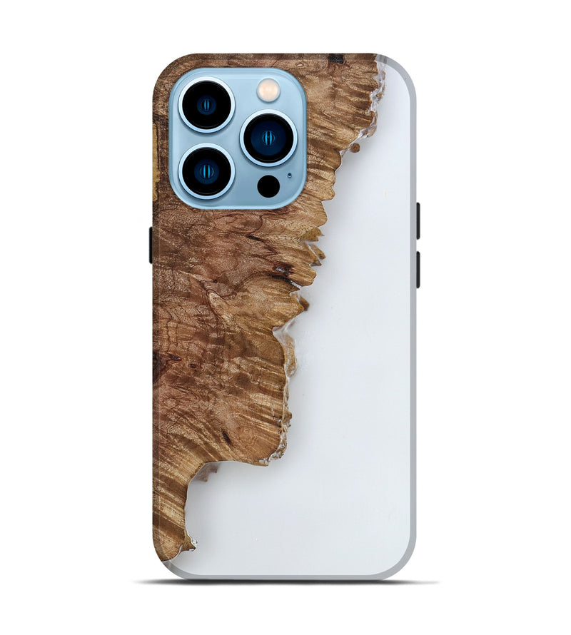 iPhone 14 Pro Wood Live Edge Phone Case - Nettie (Clear, 818235)