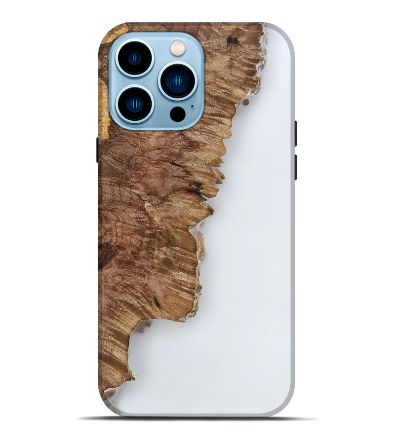 iPhone 14 Pro Max Wood Live Edge Phone Case - Nettie (Clear, 818235)