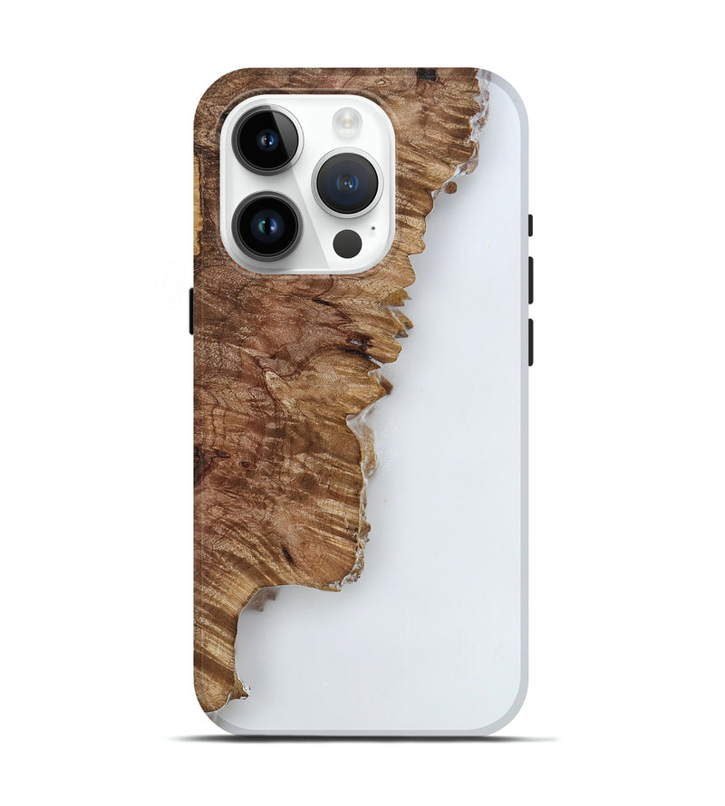iPhone 15 Pro Wood Live Edge Phone Case - Nettie (Clear, 818235)