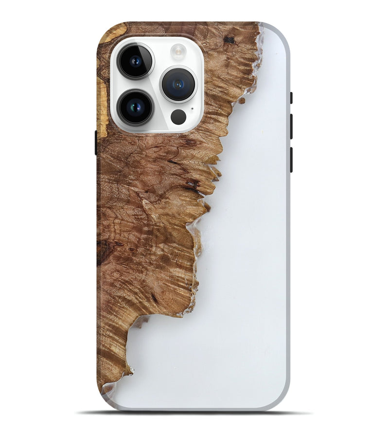 iPhone 15 Pro Max Wood Live Edge Phone Case - Nettie (Clear, 818235)