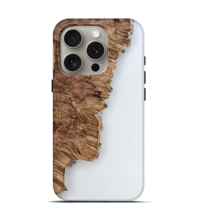 iPhone 16 Pro Wood Live Edge Phone Case - Nettie (Clear, 818235)