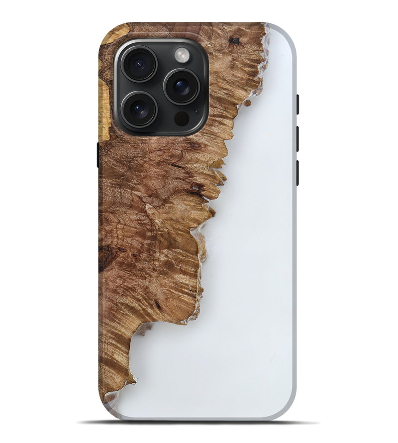 iPhone 16 Pro Max Wood Live Edge Phone Case - Nettie (Clear, 818235)