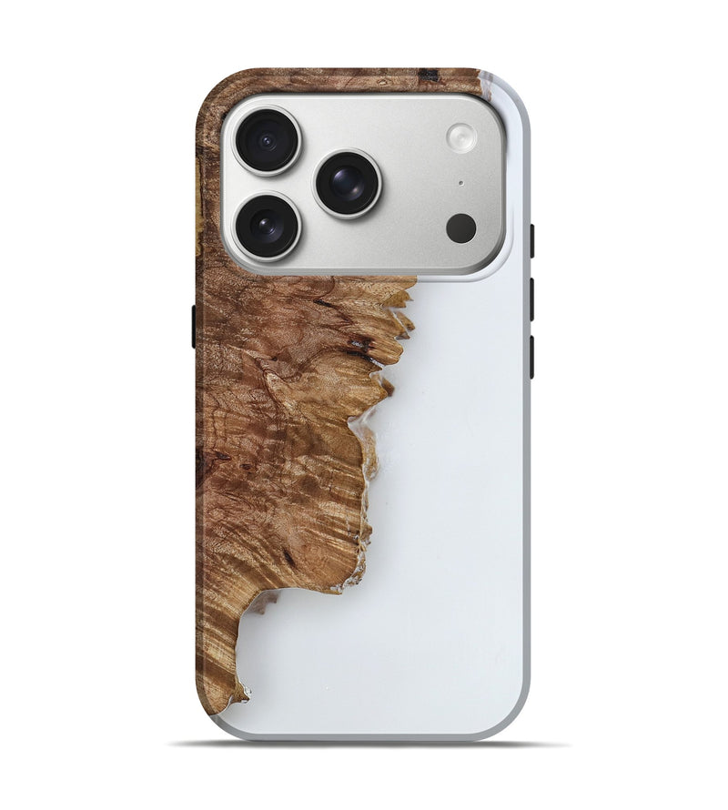 iPhone 17 Pro Wood Live Edge Phone Case - Nettie (Clear, 818235)