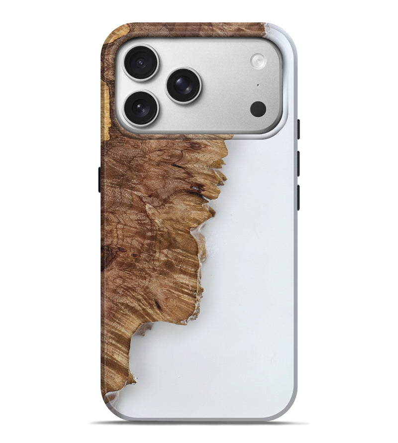 iPhone 17 Pro Max Wood Live Edge Phone Case - Nettie (Clear, 818235)