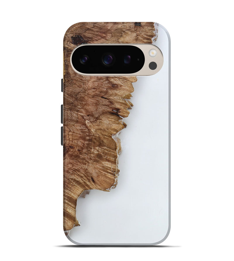 Pixel 9 Pro Wood Live Edge Phone Case - Nettie (Clear, 818235)
