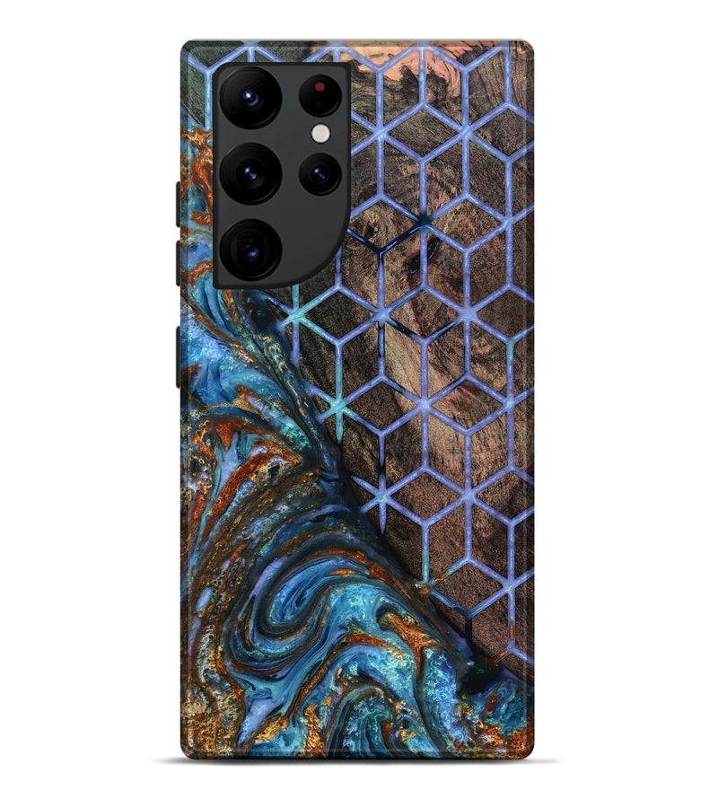 Galaxy S22 Ultra Wood Live Edge Phone Case - Jerrica (Pattern, 818236)