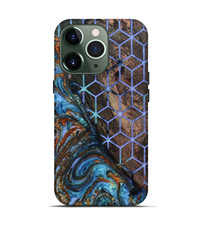 iPhone 13 Pro Wood Live Edge Phone Case - Jerrica (Pattern, 818236)