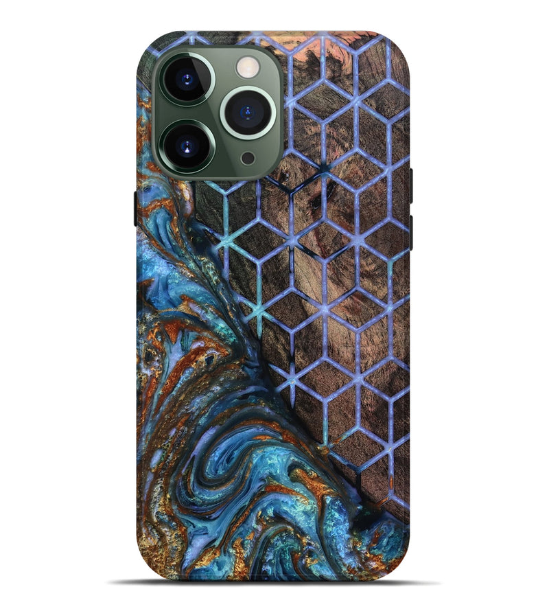 iPhone 13 Pro Max Wood Live Edge Phone Case - Jerrica (Pattern, 818236)