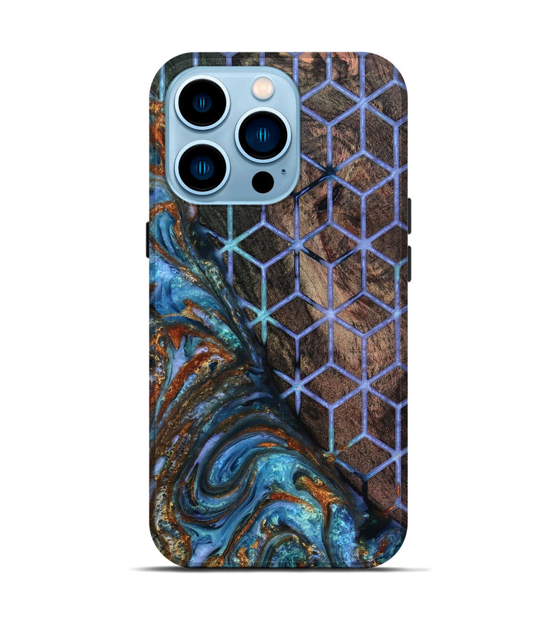 iPhone 14 Pro Wood Live Edge Phone Case - Jerrica (Pattern, 818236)