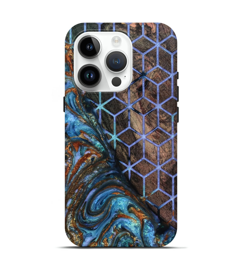 iPhone 15 Pro Wood Live Edge Phone Case - Jerrica (Pattern, 818236)