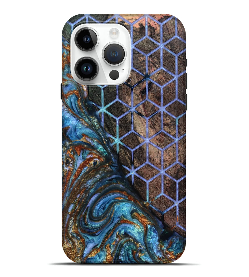 iPhone 15 Pro Max Wood Live Edge Phone Case - Jerrica (Pattern, 818236)
