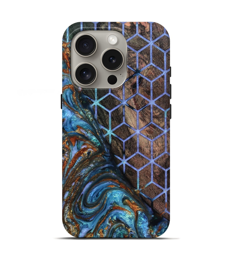 iPhone 16 Pro Wood Live Edge Phone Case - Jerrica (Pattern, 818236)