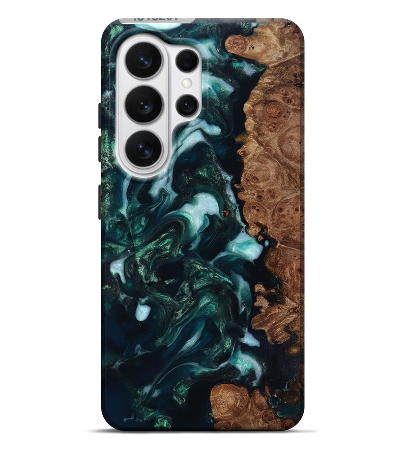Galaxy S26 Ultra Wood Live Edge Phone Case - Bettye (Green, 818237)