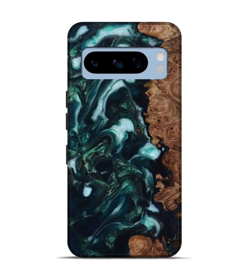 Pixel 8 Pro Wood Live Edge Phone Case - Bettye (Green, 818237)