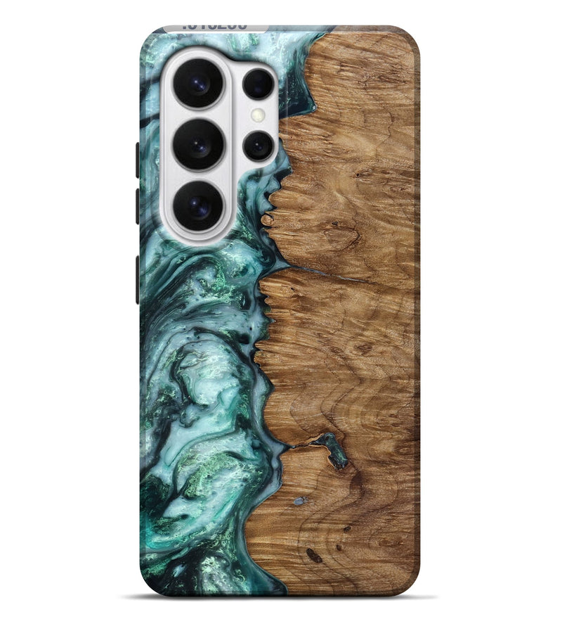 Galaxy S26 Ultra Wood Live Edge Phone Case - Jevon (Green, 818238)