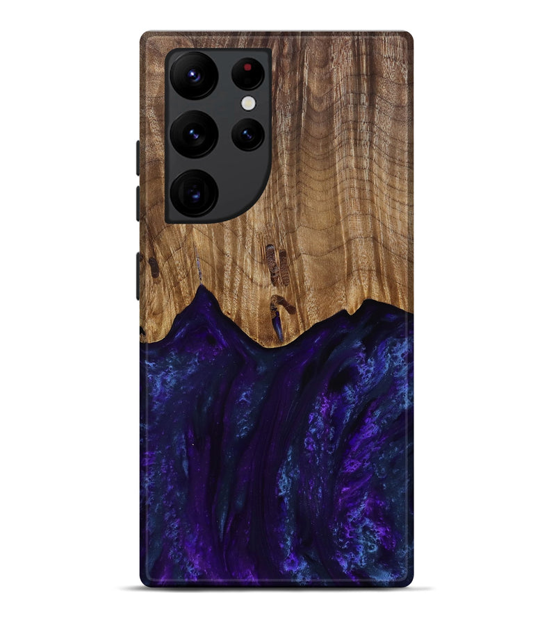 Galaxy S22 Ultra Wood Live Edge Phone Case - Roscoe (Purple, 818241)
