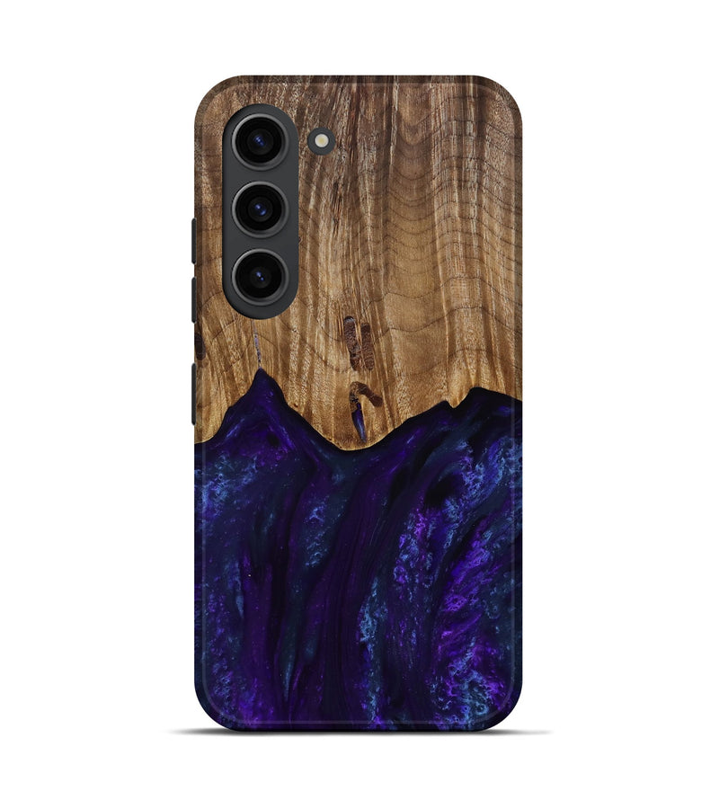 Galaxy S23 Wood Live Edge Phone Case - Roscoe (Purple, 818241)