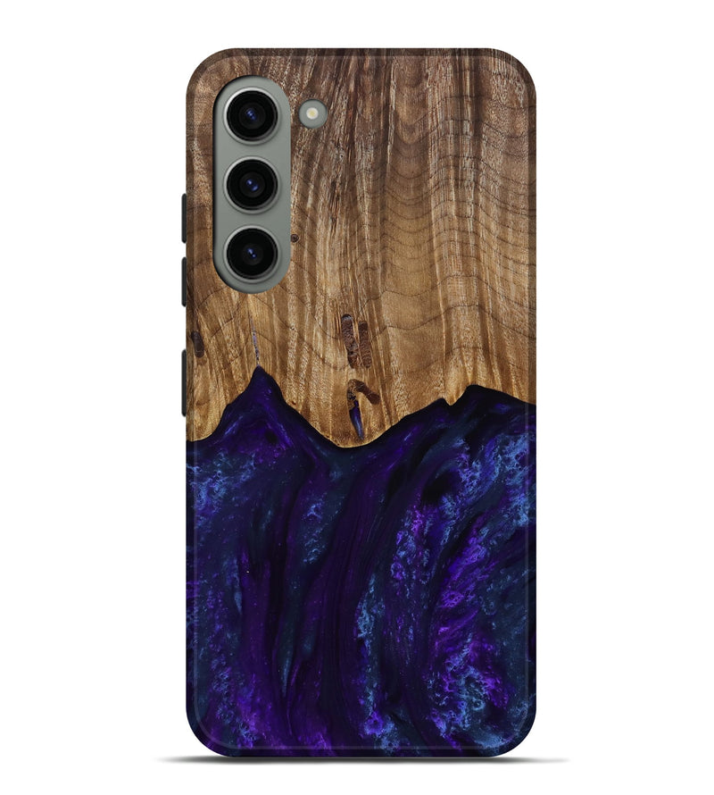 Galaxy S23 Plus Wood Live Edge Phone Case - Roscoe (Purple, 818241)