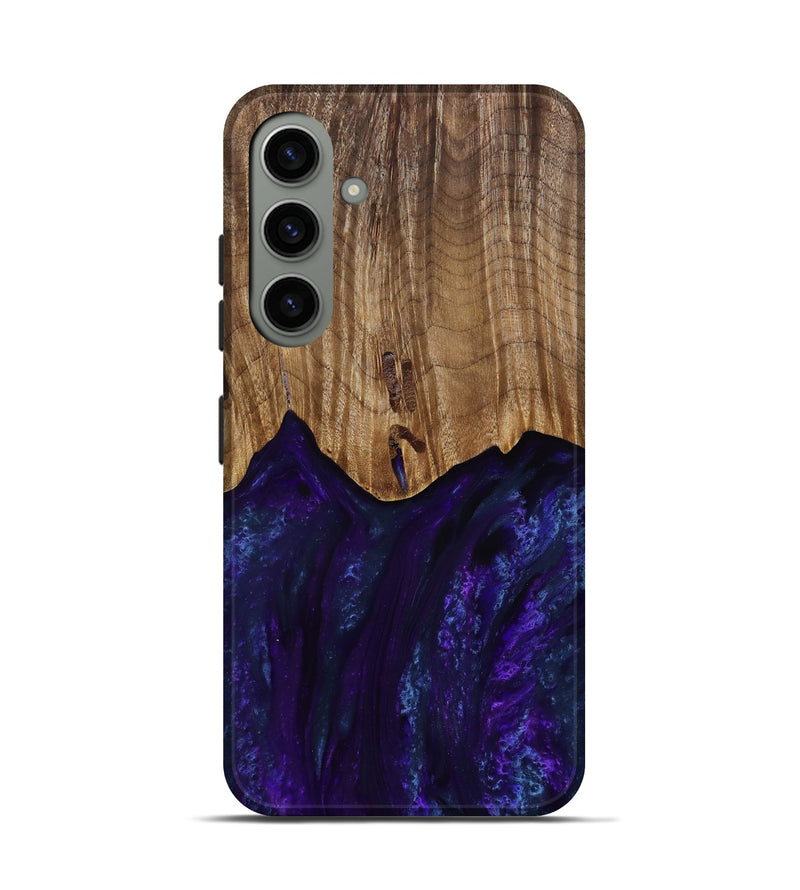 Galaxy S24 Wood Live Edge Phone Case - Roscoe (Purple, 818241)
