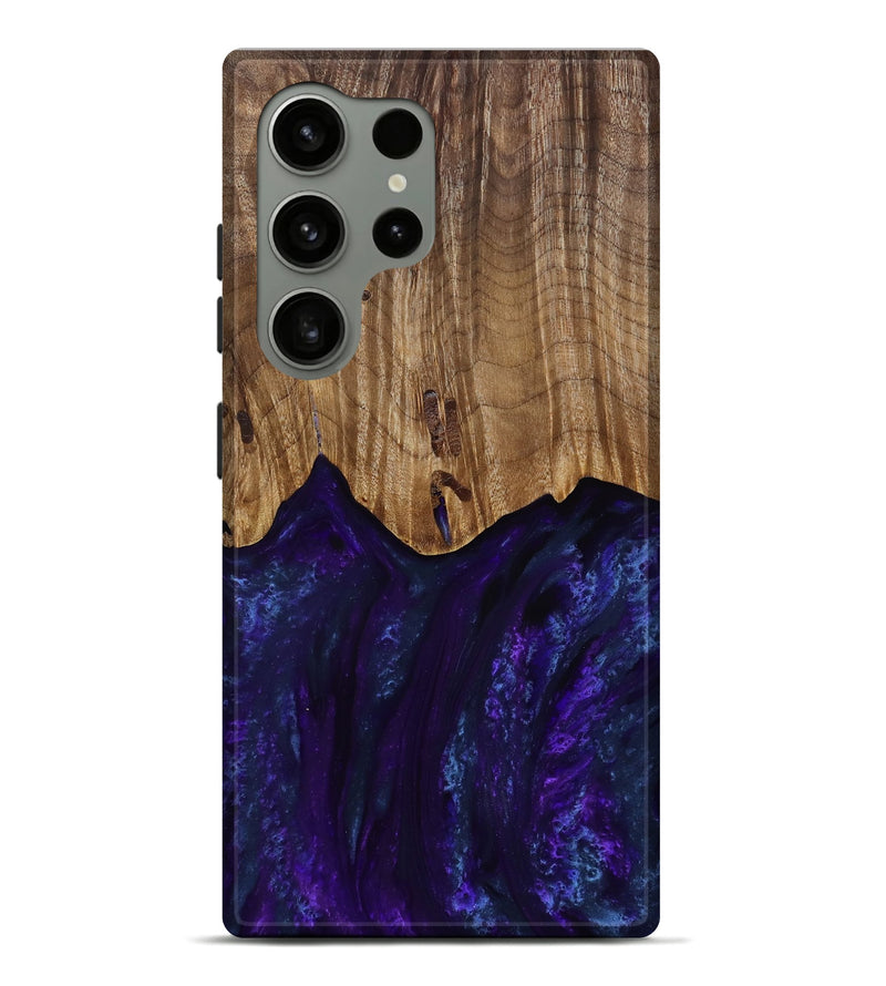Galaxy S24 Ultra Wood Live Edge Phone Case - Roscoe (Purple, 818241)
