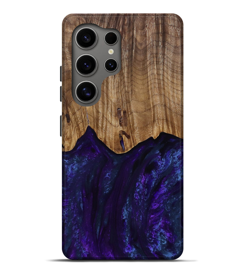 Galaxy S25 Ultra Wood Live Edge Phone Case - Roscoe (Purple, 818241)