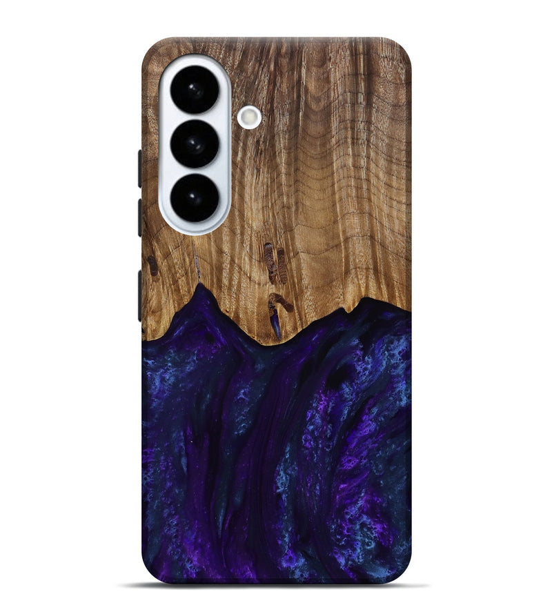 Galaxy S26 Plus Wood Live Edge Phone Case - Roscoe (Purple, 818241)
