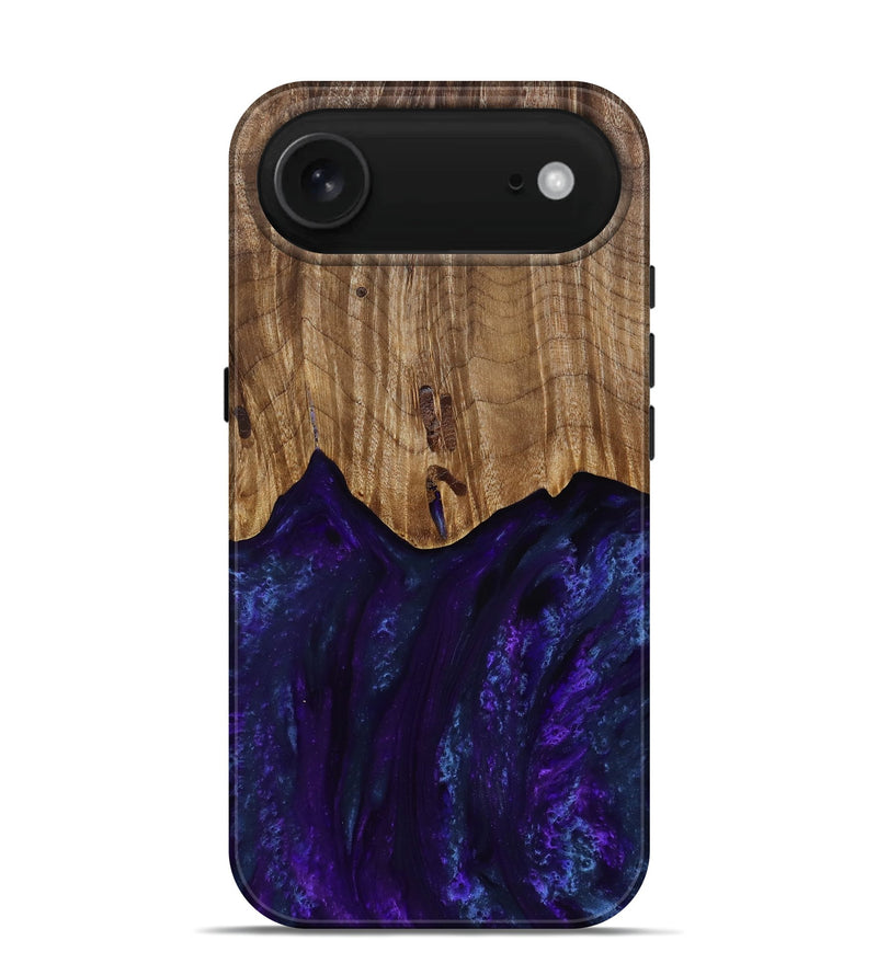 iPhone 17 Air Wood Live Edge Phone Case - Roscoe (Purple, 818241)