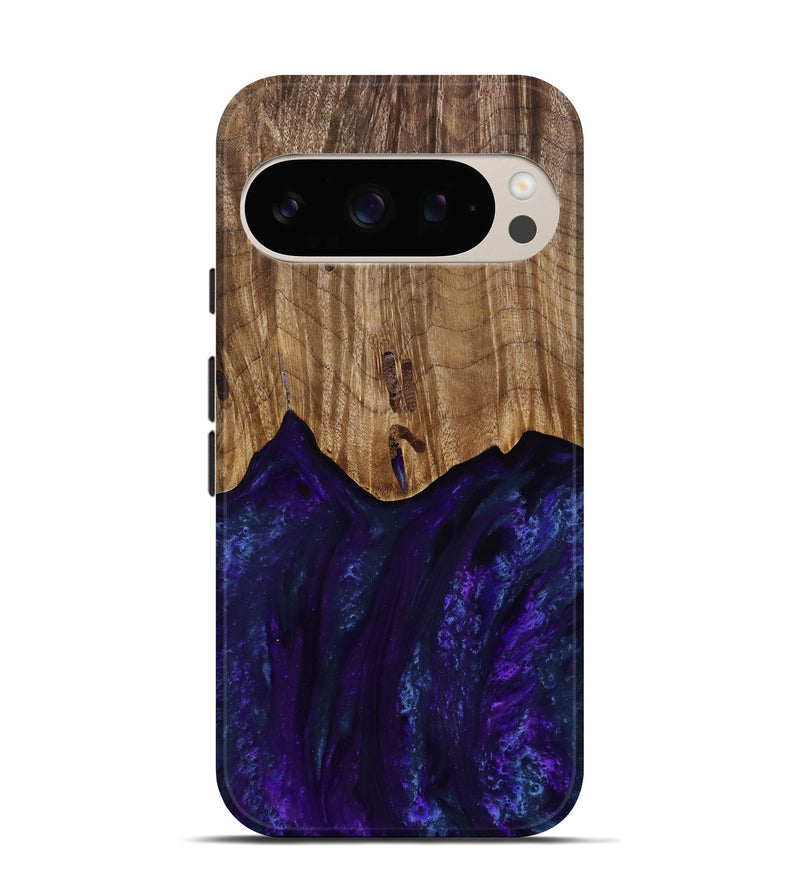 Pixel 10 Pro Wood Live Edge Phone Case - Roscoe (Purple, 818241)