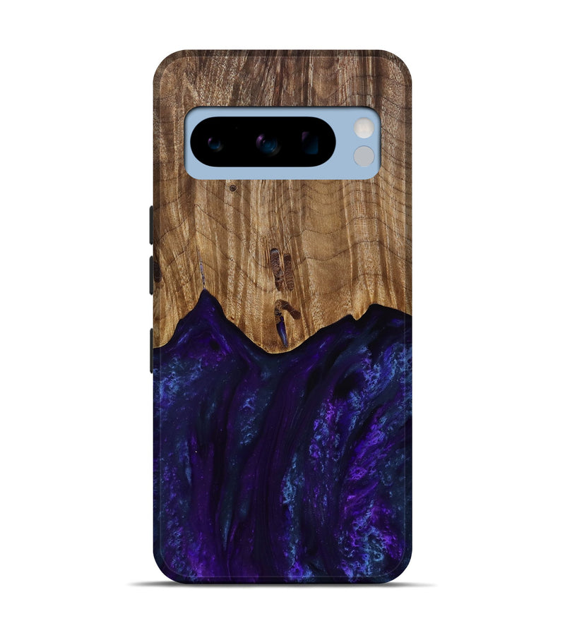 Pixel 8 Pro Wood Live Edge Phone Case - Roscoe (Purple, 818241)