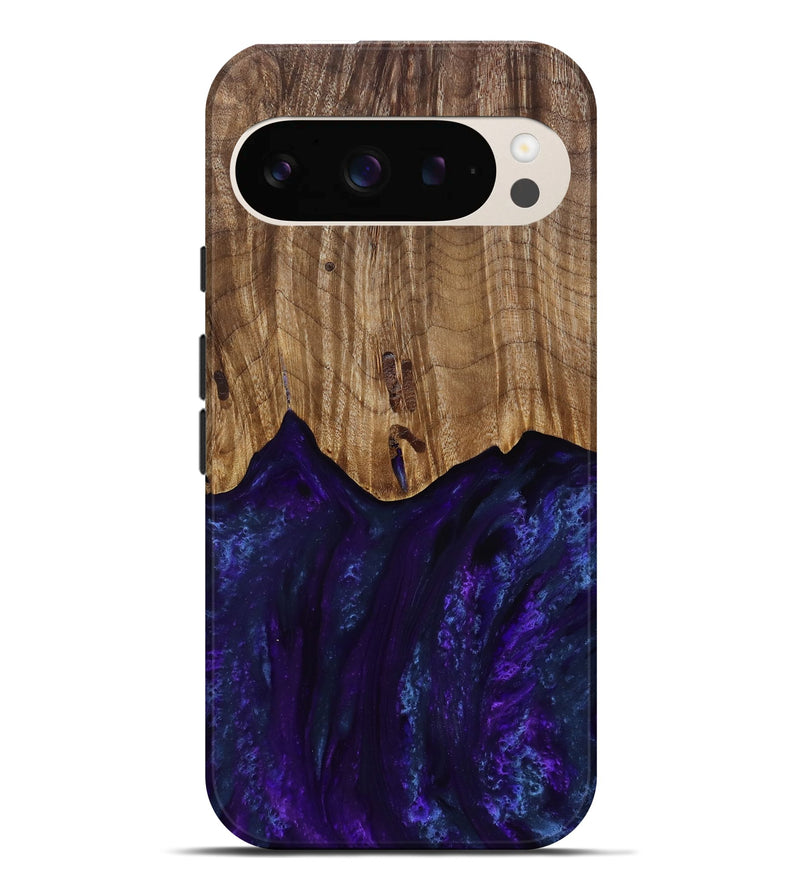 Pixel 9 Pro XL Wood Live Edge Phone Case - Roscoe (Purple, 818241)