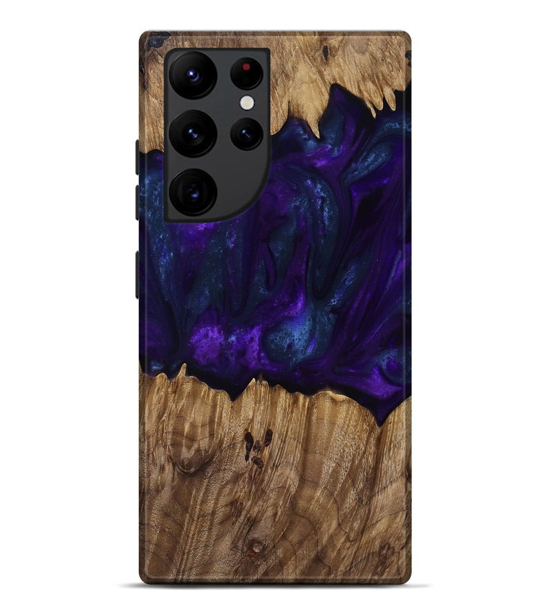 Galaxy S22 Ultra Wood Live Edge Phone Case - Angus (Purple, 818242)
