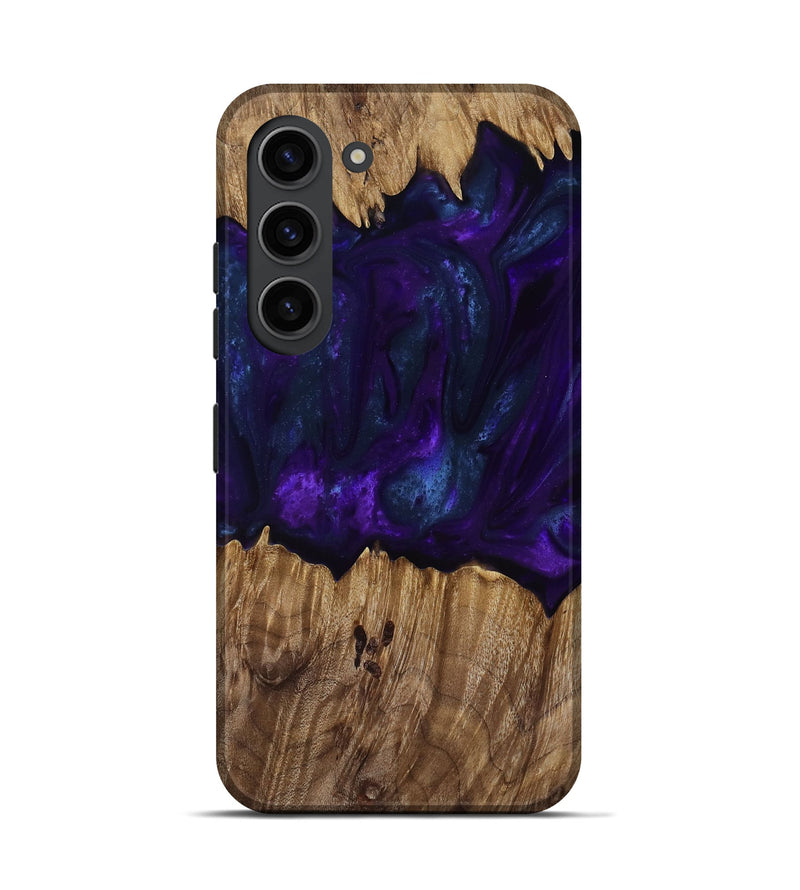 Galaxy S23 Wood Live Edge Phone Case - Angus (Purple, 818242)
