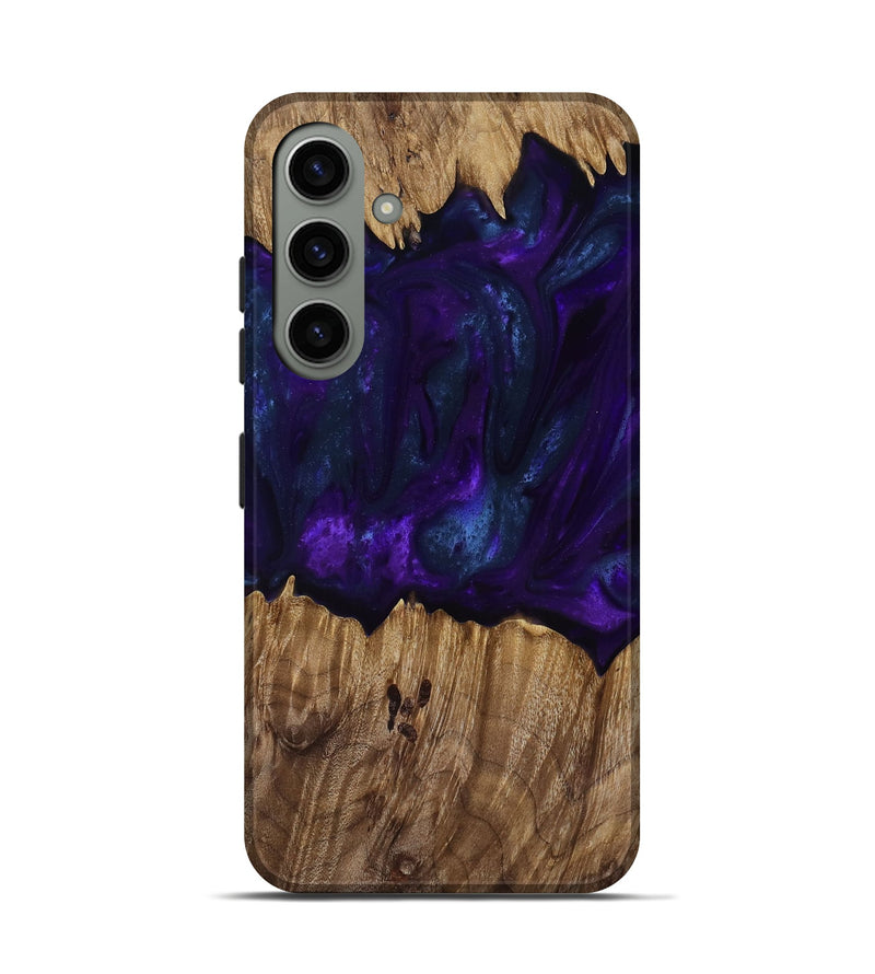 Galaxy S24 Wood Live Edge Phone Case - Angus (Purple, 818242)
