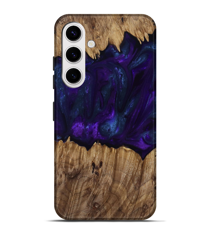 Galaxy S25 Plus Wood Live Edge Phone Case - Angus (Purple, 818242)