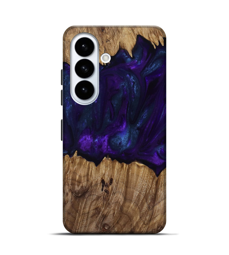 Galaxy S26 Wood Live Edge Phone Case - Angus (Purple, 818242)
