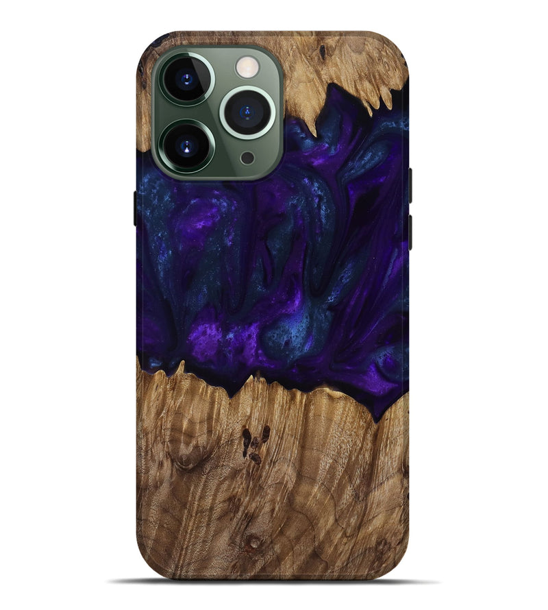 iPhone 13 Pro Max Wood Live Edge Phone Case - Angus (Purple, 818242)