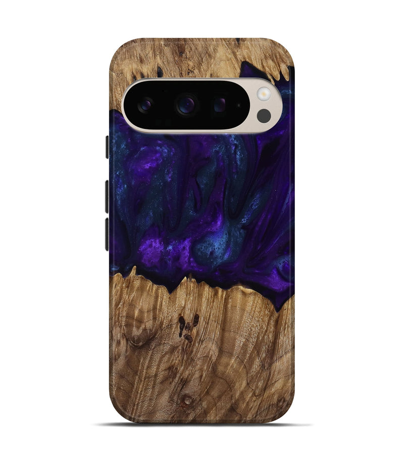 Pixel 10 Pro Wood Live Edge Phone Case - Angus (Purple, 818242)