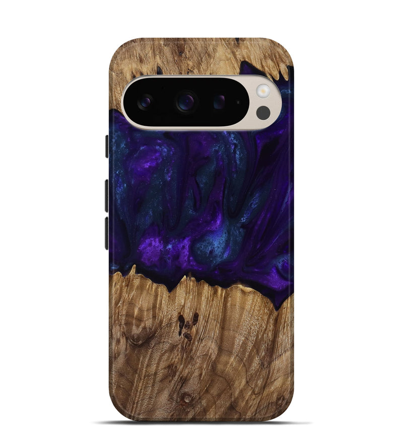 Pixel 9 Wood Live Edge Phone Case - Angus (Purple, 818242)