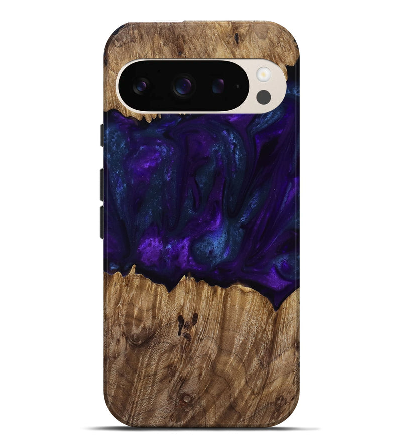 Pixel 9 Pro XL Wood Live Edge Phone Case - Angus (Purple, 818242)