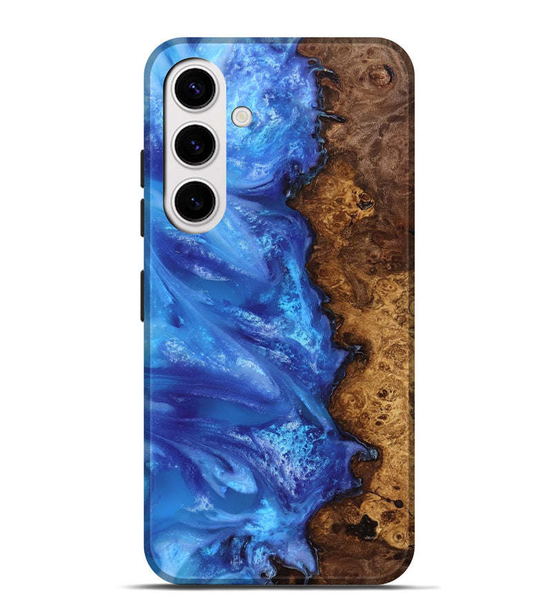 Galaxy S25 Plus Wood Live Edge Phone Case - Dani (Blue, 818243)