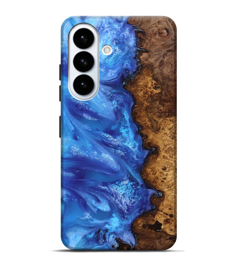Galaxy S26 Plus Wood Live Edge Phone Case - Dani (Blue, 818243)