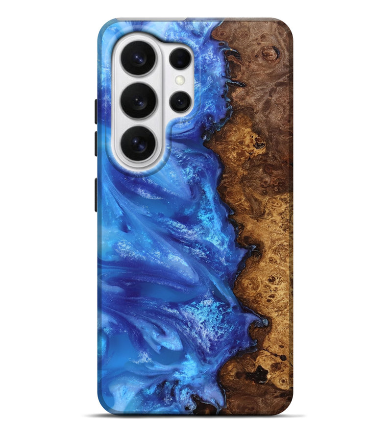 Galaxy S26 Ultra Wood Live Edge Phone Case - Dani (Blue, 818243)