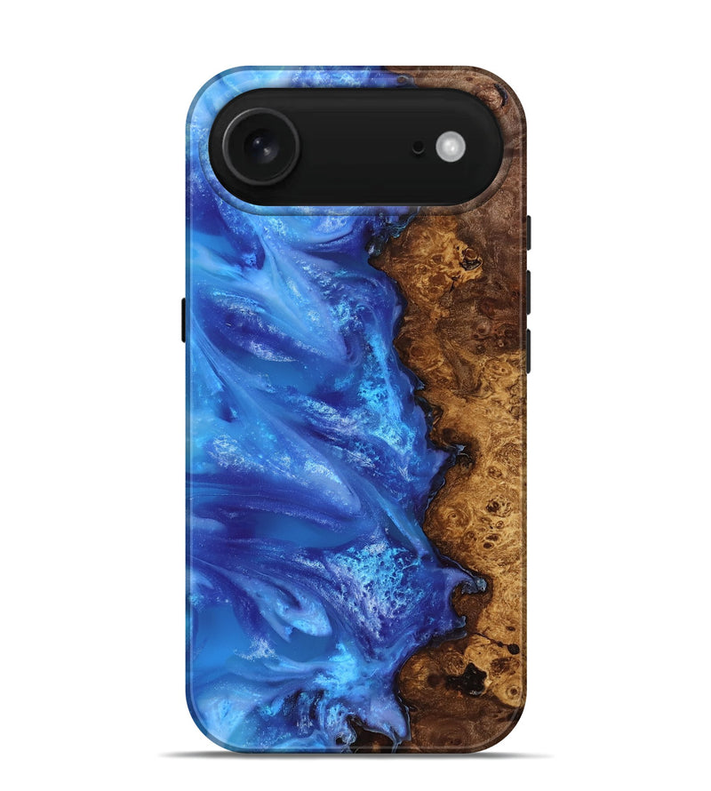 iPhone 17 Air Wood Live Edge Phone Case - Dani (Blue, 818243)