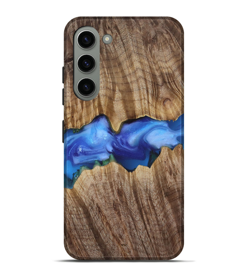 Galaxy S23 Plus Wood Live Edge Phone Case - Ole (Blue, 818244)