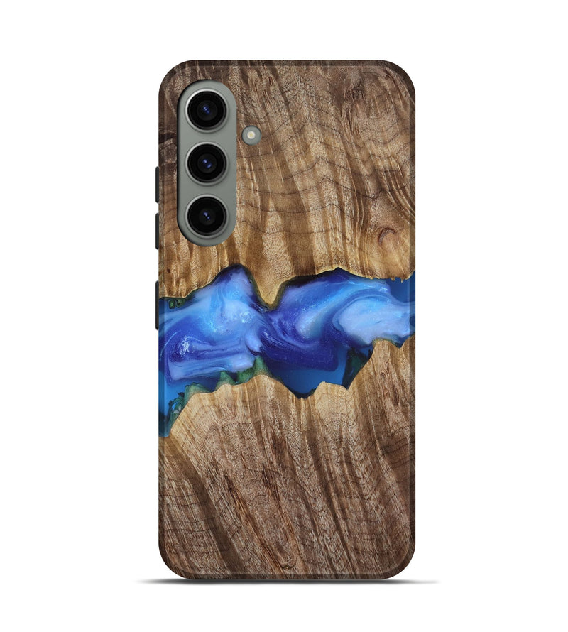 Galaxy S24 Wood Live Edge Phone Case - Ole (Blue, 818244)