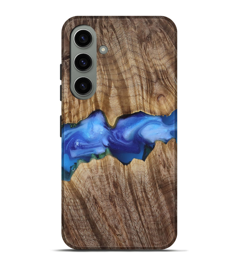 Galaxy S24 Plus Wood Live Edge Phone Case - Ole (Blue, 818244)