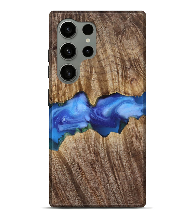 Galaxy S24 Ultra Wood Live Edge Phone Case - Ole (Blue, 818244)