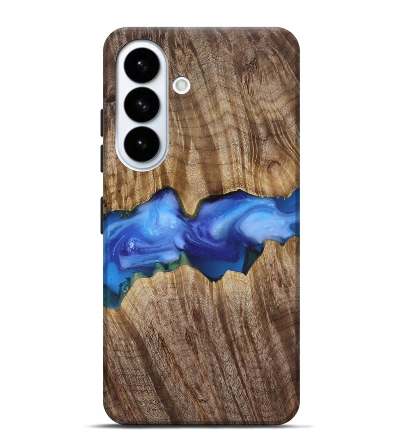 Galaxy S26 Plus Wood Live Edge Phone Case - Ole (Blue, 818244)