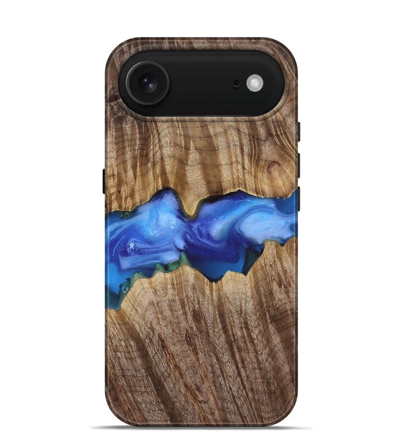 iPhone 17 Air Wood Live Edge Phone Case - Ole (Blue, 818244)