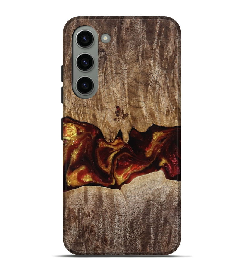 Galaxy S23 Plus Wood Live Edge Phone Case - Lizeth (Red, 818246)